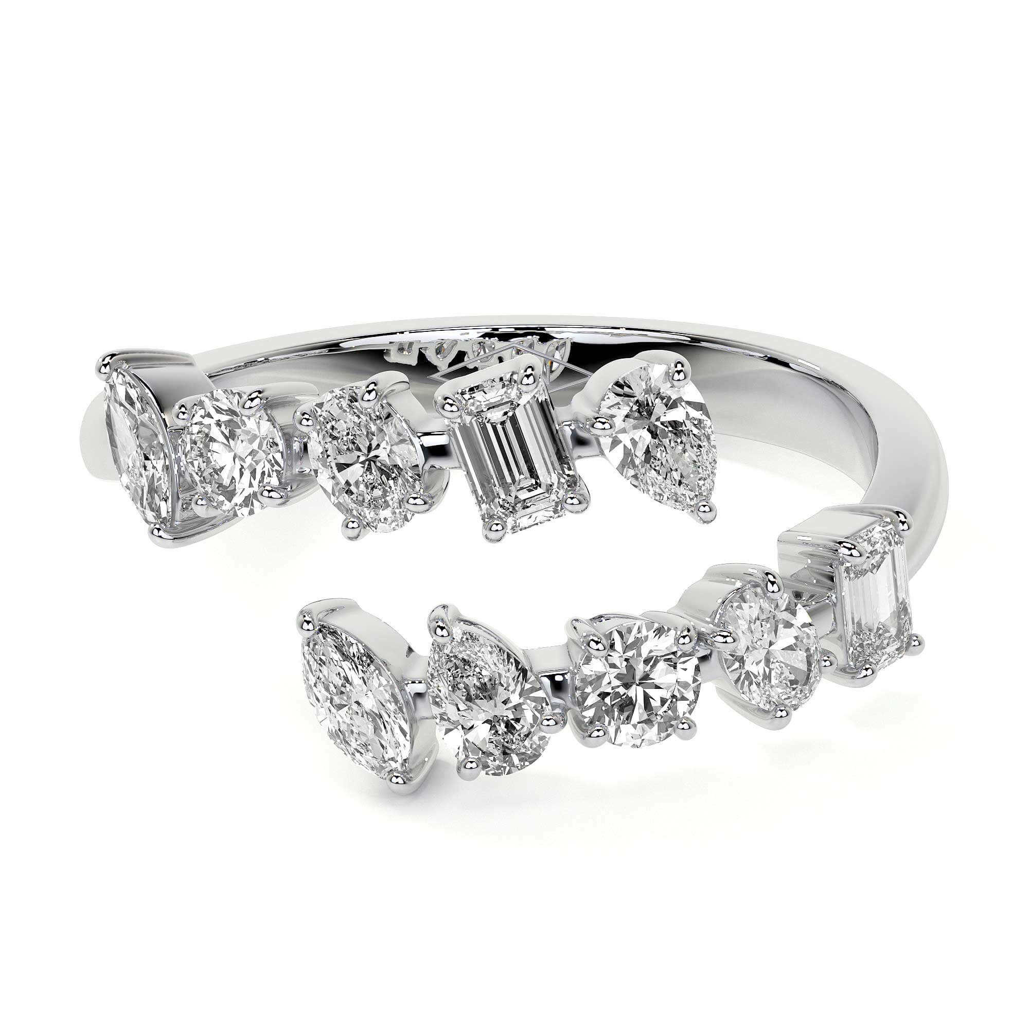 Fancy Diamond Wrap Ring